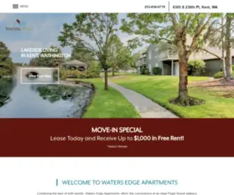 Watersedgekent.com(Kent, WA Apartments for Rent near I) Screenshot