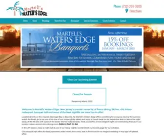 Watersedgeonthebay.com(Martell's Waters Edge) Screenshot