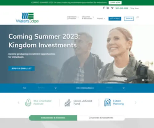 Watersedgeservices.org(WatersEdge Advisors) Screenshot