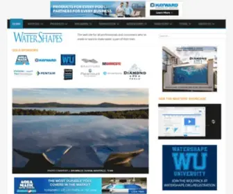 Watershapes.com(Joomla template 2.5 newspaper) Screenshot