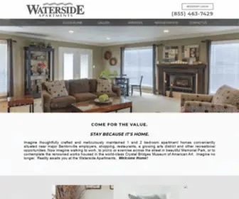 Watersideapthomes.com(Apartments for Rent in Bentonville) Screenshot