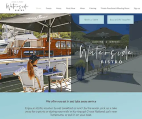 Watersidebistro.com.au(Waterside Bistro Bobbin Head Marina) Screenshot