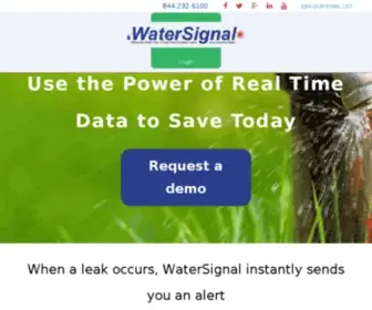 Watersignal.com(WaterSignal’s smart water technology) Screenshot