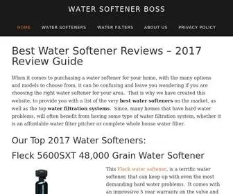 Watersoftenerboss.com(Best Water Softeners And Water Filtration Systems 2017 Guide) Screenshot