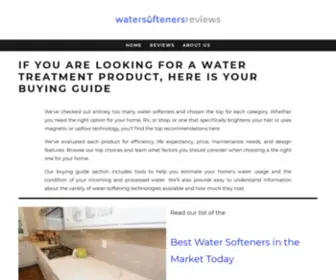 Watersofteners.reviews(WSR Buying Guide) Screenshot