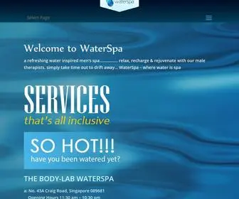 Waterspa.com.sg(The Body) Screenshot