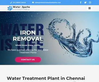 Watersparks.com(Water Treatment Plant Company in Chennai) Screenshot