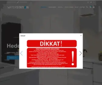 Waterstation.com.tr(Su Arıtma Cihazı ve Arıtmalı Su Sebil Fiyatı) Screenshot