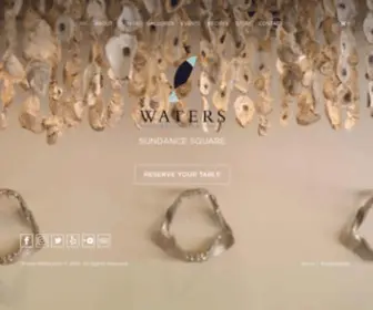 Waterstexas.com(Waters Restaurant) Screenshot