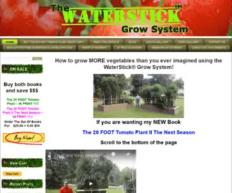 Waterstickgrowsystem.com(The 20 Foot Tomato Plant) Screenshot