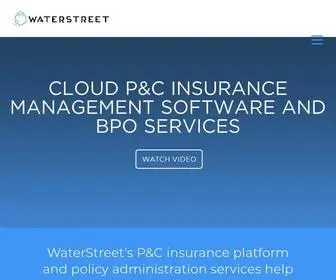 Waterstreetcompany.com(WaterStreet P&C insurance platform and policy administration services) Screenshot