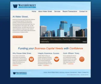 Waterstreetfunding.com(Water Street Funding) Screenshot
