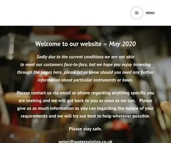 Watersviolins.co.uk(Waters Violins) Screenshot