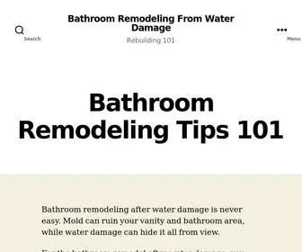 Watertalk.org(Water damage now i need a bathroom remodeling contractor) Screenshot