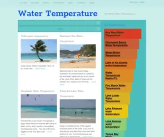 Watertemperature.net(Water Temperatures for the most desired places) Screenshot