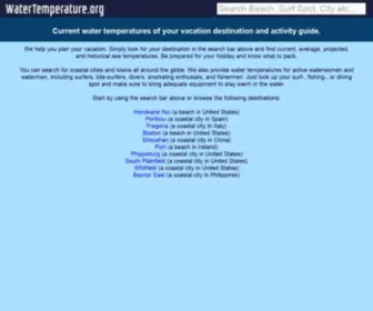 Watertemperature.org(Sea temperatures) Screenshot