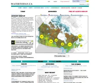 Watertoday.ca(Watertoday) Screenshot