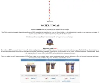 Watertogas.com(Water to gas) Screenshot