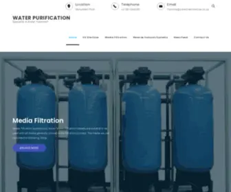 Watertreatmentsa.co.za(Water purification Filter systems for Industrial use) Screenshot