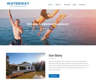 Waterwayhouseboats.com(Waterway Houseboats) Screenshot