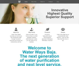 Waterwaysbaja.com(Water Ways Baja) Screenshot