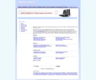 Waterwheel.com(Guide to Building PC) Screenshot