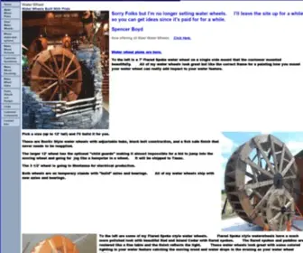 Waterwheelplace.com(Metal, Steel, Wooden Waterwheels For Sale) Screenshot