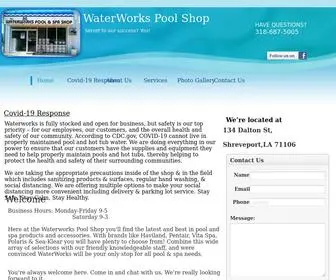 Waterworkspoolshop.com(WaterWorks Pool Shop) Screenshot