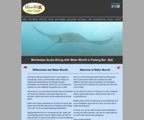 Waterworxbali.com(Dive bali) Screenshot