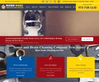 Waterworxnj.com(Sewer and Drain Cleaning Service Clifton) Screenshot