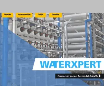 Waterxpert.com(WATERXPERT FORMACION AGUA) Screenshot