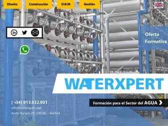 Waterxpert.net(WATERXPERT FORMACION AGUA) Screenshot