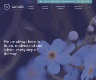 Wathalls.co.uk(Independent Family Funeral Directors) Screenshot