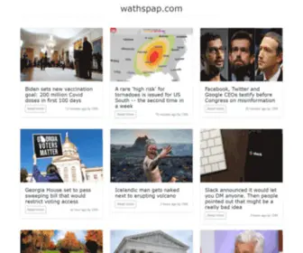 Wathspap.com(Top News for Wandering Minds) Screenshot