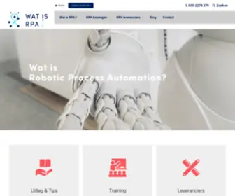 Watisrpa.nl(Wat is RPA) Screenshot