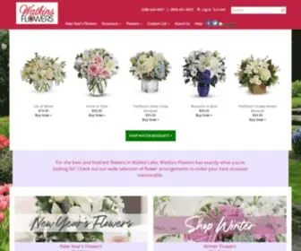 Watkinsflowers.com(Walled Lake Florist) Screenshot