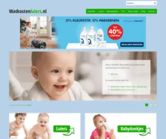 Watkostenluiers.nl(Wat kosten luiers) Screenshot