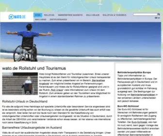 Wato.de(Rollstuhl und Tourismus) Screenshot