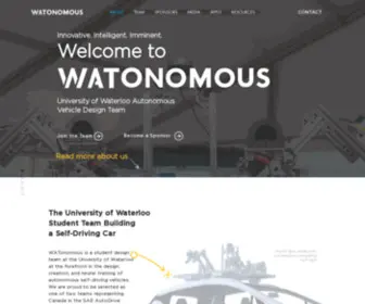 Watonomous.ca(Watonomous) Screenshot