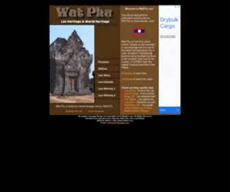 Watphu.com(Wat Phu official web portal) Screenshot