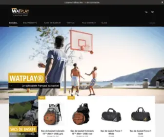 Watplaybasket.com(Watplay© Basket est un site français spécialisé dans les accessoires de basketball) Screenshot