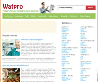 Watpro.com(Your Asian Information Source) Screenshot