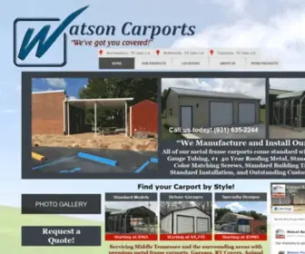 Watsoncarports.com(Watson Carports) Screenshot