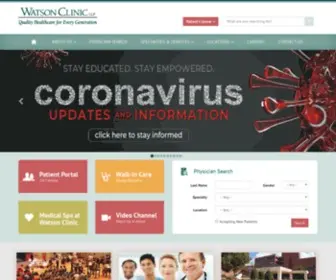 Watsonclinic.com(Watson Clinic LLP) Screenshot