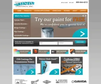 Watsoncoatings.com(Industrial Coatings) Screenshot