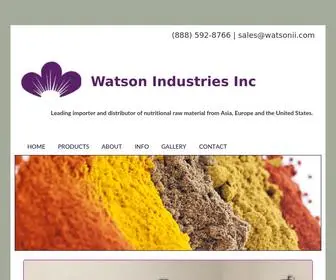 Watsonii.com(Watson Industries Inc) Screenshot