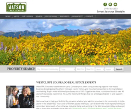 Watsonland.com(Watson Land Company) Screenshot