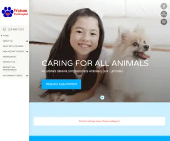 Watsonpethospital.com(Watson Pet Hospital) Screenshot