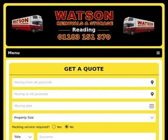 Watsonremovalsreading.co.uk(Watson Removals Reading) Screenshot