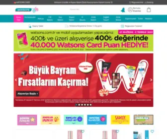 Watsons.com.tr(Kozmetik Ürünleri ve En Sevilen Kozmetik Markaları) Screenshot